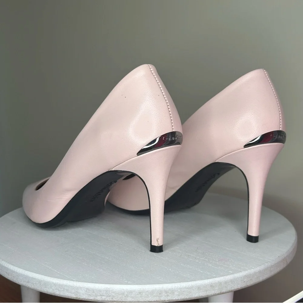 Calvin Klein Gayle Pump Heels Pale Powder Pink Womens - Picture 8 of 16